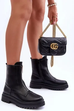 Czarne Botki|Botki Płaskie><noscript><img width=