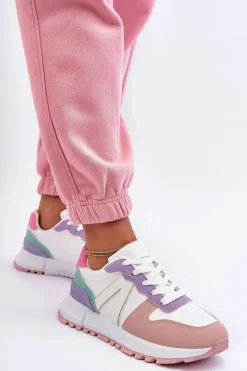 Sneakersy Damskie>Boto Skórzane Damskie Buty Sportowe Wielokolorowe Kabama