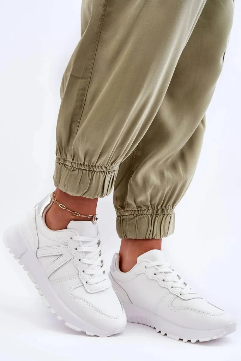 Sale Skórzane Damskie Buty Sportowe Białe Kabama Damskie Sneakersy Damskie