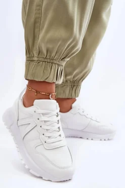 Sale Skórzane Damskie Buty Sportowe Białe Kabama Damskie Sneakersy Damskie
