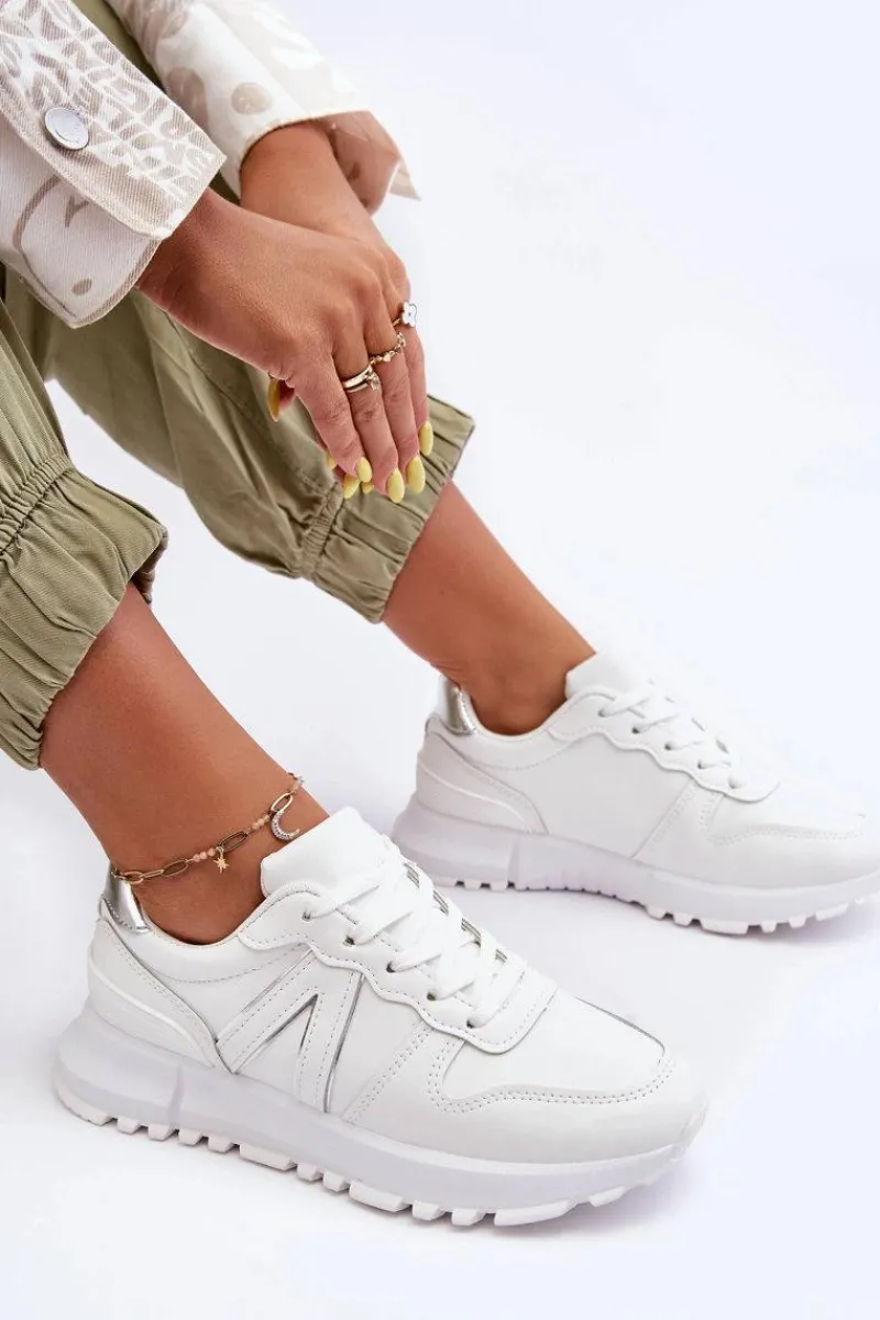 Sale Skórzane Damskie Buty Sportowe Białe Kabama Damskie Sneakersy Damskie