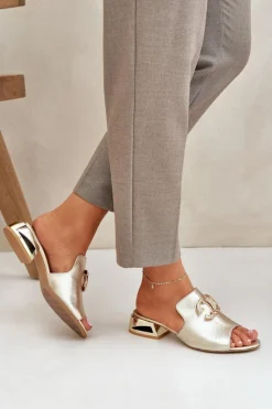 Klapki Na Obcasie|Klapki Damskie Klasyczne><noscript><img width=