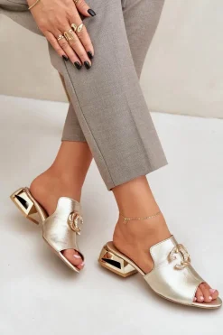 Klapki Na Obcasie|Klapki Damskie Klasyczne><noscript><img width=