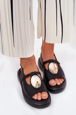 Sandały Z Cholewką|Sandały Na Koturnie><noscript><img width=