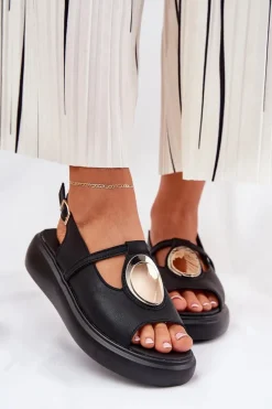 Sandały Z Cholewką|Sandały Na Koturnie><noscript><img width=