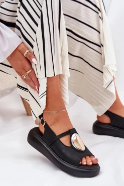 Sandały Z Cholewką|Sandały Na Koturnie><noscript><img width=