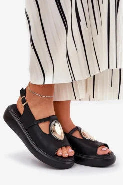 Sandały Z Cholewką|Sandały Na Koturnie><noscript><img width=