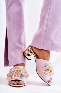 Klapki Na Obcasie|Klapki Damskie Klasyczne><noscript><img width=