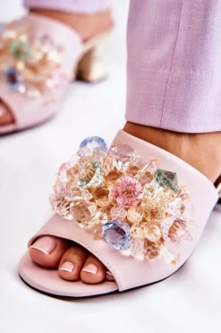 Klapki Na Obcasie|Klapki Damskie Klasyczne><noscript><img width=