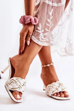 Klapki Na Obcasie|Klapki Damskie Klasyczne><noscript><img width=