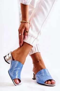 Klapki Na Obcasie|Klapki Damskie Klasyczne><noscript><img width=