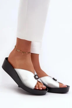 Klapki Na Koturnie|Klapki Damskie Klasyczne><noscript><img width=