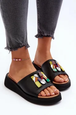 Klapki Na Platformie|Klapki Damskie Klasyczne><noscript><img width=