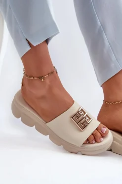 Klapki Na Platformie|Klapki Damskie Klasyczne><noscript><img width=