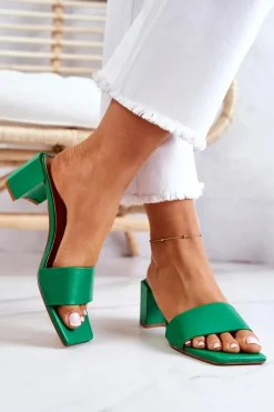 Klapki Na Obcasie|Klapki Damskie Klasyczne><noscript><img width=