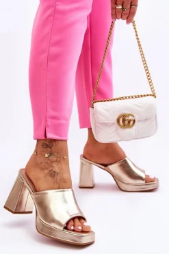 Klapki Na Obcasie|Klapki Damskie Klasyczne><noscript><img width=