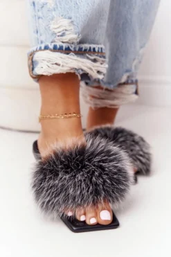 Klapki Z Futerkiem|Klapki Damskie Klasyczne><noscript><img width=