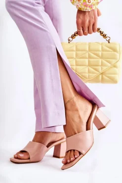 Klapki Na Obcasie|Klapki Damskie Klasyczne><noscript><img width=