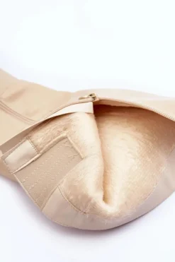 Best Skórzane Kozaki Na Szpilce Przed Kolano Beżowe Serpens Damskie Kozaki Wiosenne|Kozaki Przed Kolano