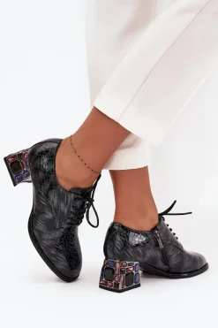 Półbuty Skórzane><noscript><img width=