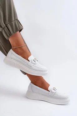 Loafersy Damskie|Mokasyny Damskie Skórzane><noscript><img width=