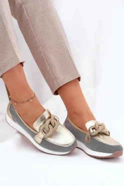 Mokasyny Damskie Skórzane|Mokasyny Na Platformie><noscript><img width=