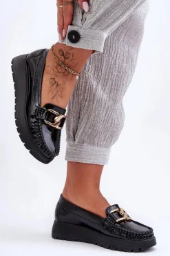 Loafersy Damskie|Mokasyny Damskie Skórzane><noscript><img width=