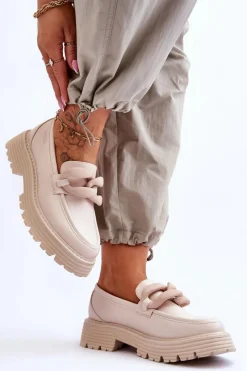 Mokasyny Damskie Skórzane><noscript><img width=