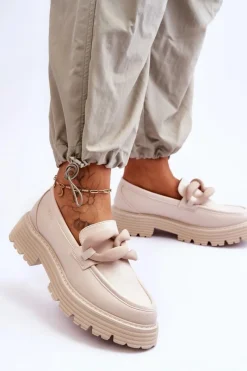 Mokasyny Damskie Skórzane><noscript><img width=