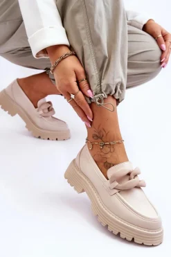 Mokasyny Damskie Skórzane><noscript><img width=