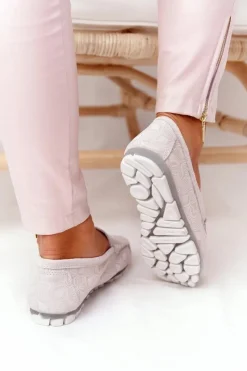 New Evento Skórzane Mokasyny RIO FLORE Eco-Friendly Beżowe