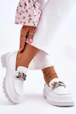 Mokasyny Damskie Skórzane><noscript><img width=