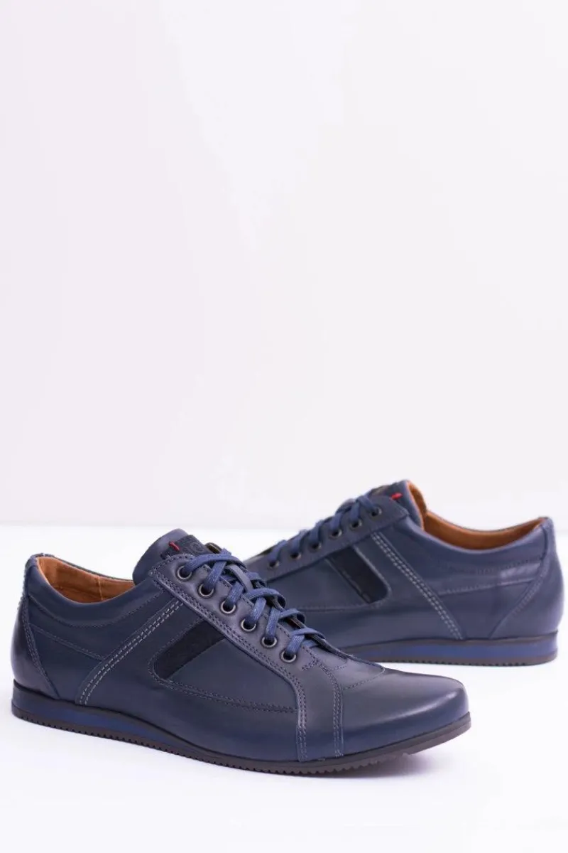 Boto Skórzane Męskie Sportowe Półbuty Sferis