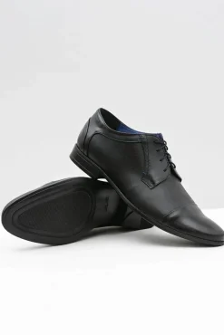 Półbuty Eleganckie></noscript>Boto Skórzane Męskie Wizytowe Czarne Półbuty Leopoldo