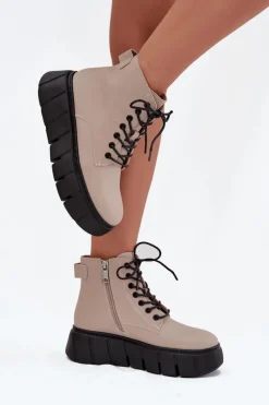 Botki Ocieplane|Botki Skórzane></noscript>Buty damskie Vinceza Skórzane Ocieplane Botki Damskie Na Platformie Vinceza 66803 Beżowe Beżowy