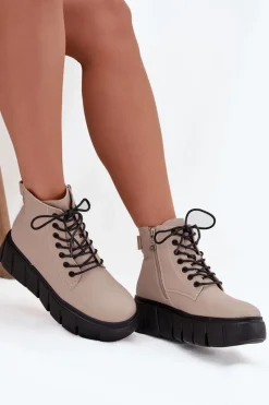 Botki Ocieplane|Botki Skórzane></noscript>Buty damskie Vinceza Skórzane Ocieplane Botki Damskie Na Platformie Vinceza 66803 Beżowe Beżowy