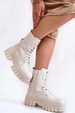 Damskie Trapery|Botki Sznurowane><noscript><img width=