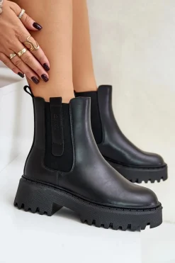 Botki Ocieplane|Czarne Botki><noscript><img width=