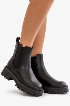 Botki Ocieplane|Czarne Botki><noscript><img width=