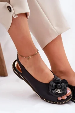 Sandały Płaskie><noscript><img width=