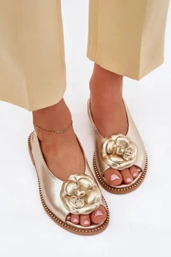 Sandały Płaskie><noscript><img width=