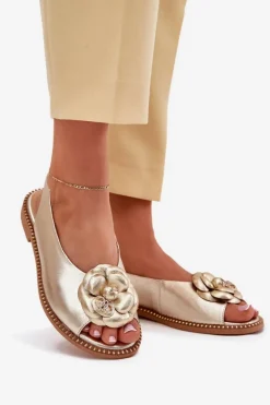 Sandały Płaskie><noscript><img width=