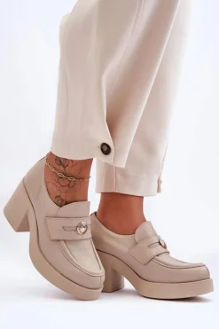 Półbuty Skórzane><noscript><img width=