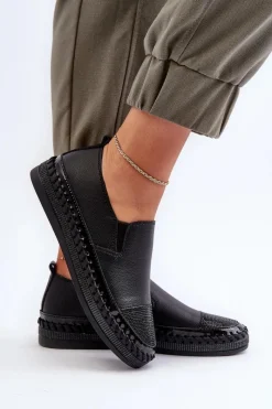 Półbuty Skórzane><noscript><img width=