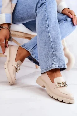 Mokasyny Damskie Skórzane><noscript><img width=