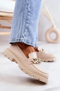 Mokasyny Damskie Skórzane><noscript><img width=