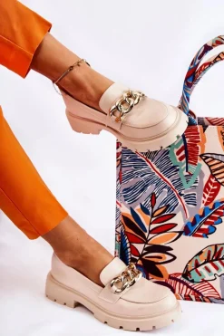 Mokasyny Damskie Skórzane><noscript><img width=