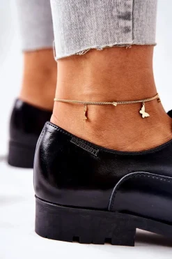 Hot Monnari Skórzane Półbuty M73/1 Czarne