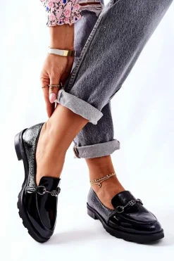 Półbuty Lakierowane|Półbuty Skórzane>Boto Skórzane Półbuty Nicole Lakierowane Czarne 2667