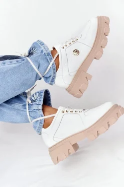 Półbuty Skórzane>Boto Skórzane Półbuty Oxfordy Lewski Shoes 3011-0 Białe